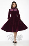 Orchid Bloom Nightshade Purple Velvet Dress Orchid Bloom Nightshade Purple Velvet Dress