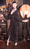 Aradia Midnight Garden Wrap Dress gothic Aradia Midnight Garden Wrap Dress gothic