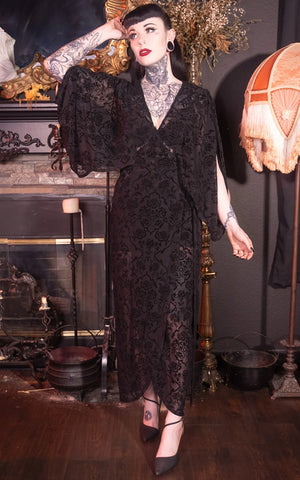 Aradia Midnight Garden Wrap Dress Aradia Midnight Garden Wrap Dress
