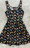 Retrolicious Fit & Flare Dress in Black Carousel Print Retrolicious Fit & Flare Dress in Black Carousel Print