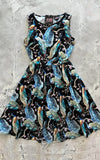 Retrolicious Vintage Dress in Peacock Print Retrolicious Vintage Dress in Peacock Print