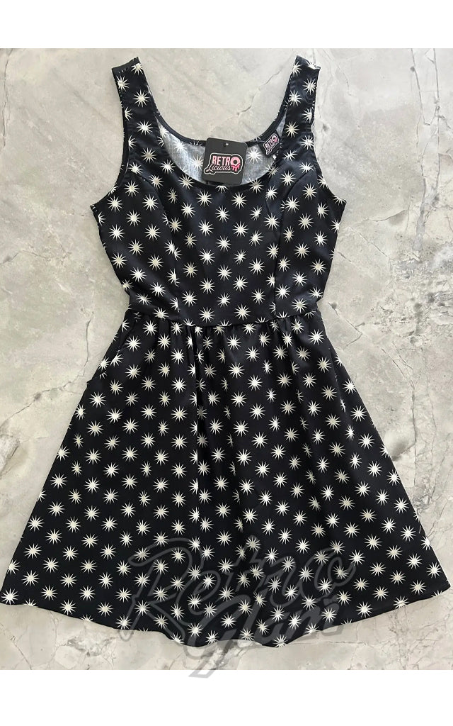 Retrolicious Fit & Flare Dress in Starburst Print - L left only Retrolicious Fit & Flare Dress in Starburst Print - L left only