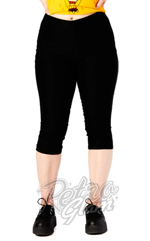 Sourpuss Cuffed Capri Pants in Black Sourpuss Cuffed Capri Pants in Black