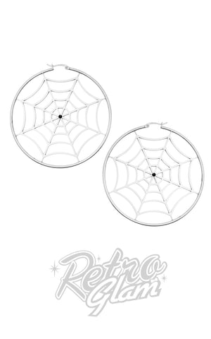Sourpuss Spiderweb Hoop Earrings Sourpuss Spiderweb Hoop Earrings