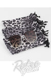 Leopard Sunglass Pouches grey Leopard Sunglass Pouches grey