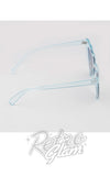 Oversized Heart Cat Eye Sunglasses blue Oversized Heart Cat Eye Sunglasses blue