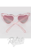 Oversized Heart Cat Eye Sunglasses pink Oversized Heart Cat Eye Sunglasses pink