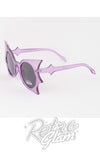 Polarized Bat Wing Round Sunglasses purple Polarized Bat Wing Round Sunglasses purple