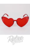 Retro Heart Sunglasses red Retro Heart Sunglasses red