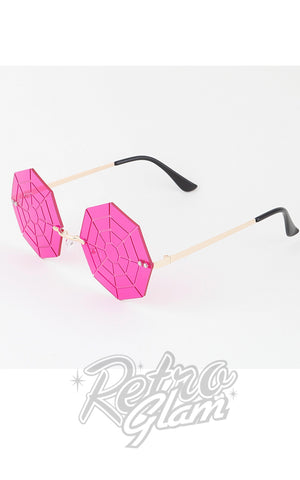 Bright Spider Web Sunglasses side Bright Spider Web Sunglasses side