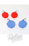 Bright Spider Web Sunglasses red and blue Bright Spider Web Sunglasses red and blue