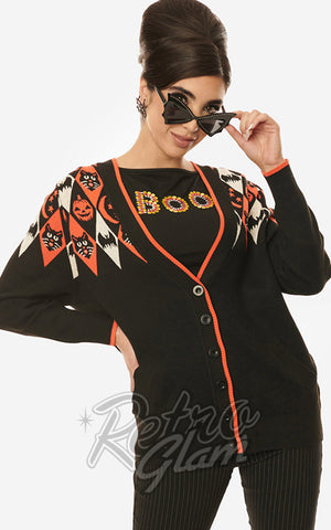 Unique Vintage Halloween Argyle Cardigan Unique Vintage Halloween Argyle Cardigan