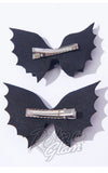 Unique Vintage Bat Bow Mini Hair Clips Set back Unique Vintage Bat Bow Mini Hair Clips Set back