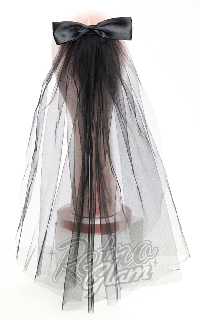 Unique Vintage Black Veil Bow Hair Clip Unique Vintage Black Veil Bow Hair Clip