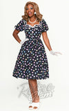 Unique Vintage Candy Hearts Print Dress Unique Vintage Candy Hearts Print Dress