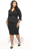 Unique Vintage Cooper Suit Dress in Black curvy Unique Vintage Cooper Suit Dress in Black curvy