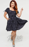 Unique Vintage Cosmos Dress in Navy Unique Vintage Cosmos Dress in Navy