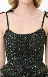 Smak Parlour Tiered Maxi Dress in Black Ditzy Floral detail Smak Parlour Tiered Maxi Dress in Black Ditzy Floral detail