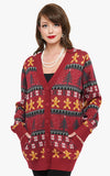 Unique Vintage Gingerbread Fair Isle Cardigan Unique Vintage Gingerbread Fair Isle Cardigan