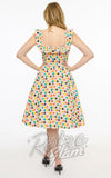 Magnolia Place Barbara Dress in Multicolour Harlequin Print back Magnolia Place Barbara Dress in Multicolour Harlequin Print back