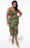Unique Vintage Leilani Dress in Jungle Cat Print curvy Unique Vintage Leilani Dress in Jungle Cat Print curvy