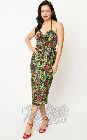 Unique Vintage Leilani Dress in Jungle Cat Print Unique Vintage Leilani Dress in Jungle Cat Print