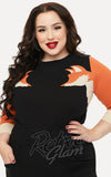 Unique Vintage Minou Fox Sleeve Sweater curvy Unique Vintage Minou Fox Sleeve Sweater curvy