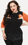Unique Vintage Fox Sleeve Sweater curvy Unique Vintage Fox Sleeve Sweater curvy