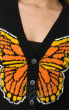 Smak Parlour Butterfly Cardigan in Black monarch Smak Parlour Butterfly Cardigan in Black monarch