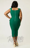 Unique Vintage Emerald Sheath Pencil Dress curvy back Unique Vintage Emerald Sheath Pencil Dress curvy back