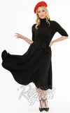 Unique Vintage mod Black Turtleneck Midi Dress Unique Vintage mod Black Turtleneck Midi Dress