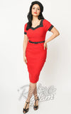 Unique Vintage Red & Polka Dot Wiggle Dress pinup Unique Vintage Red & Polka Dot Wiggle Dress pinup