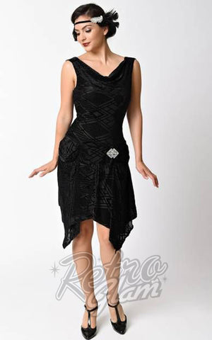 Unique Vintage Art Deco Velma Flapper Dress Unique Vintage Art Deco Velma Flapper Dress