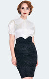 Voodoo Vixen Floral Spiderweb Pencil Skirt gpthic Voodoo Vixen Floral Spiderweb Pencil Skirt gpthic