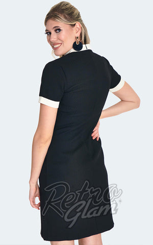 Voodoo Vixen 60's Button Detail Dress back Voodoo Vixen 60's Button Detail Dress back