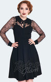 Voodoo Vixen Bat Collar & Web Lace Dress halloween Voodoo Vixen Bat Collar & Web Lace Dress halloween