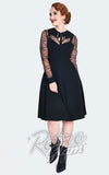 Voodoo Vixen Bat Collar & Web Lace Dress Voodoo Vixen Bat Collar & Web Lace Dress
