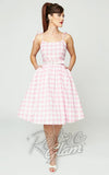 Unique Vintage Pink & White Gingham Bobbie Swing Dress Unique Vintage Pink & White Gingham Bobbie Swing Dress