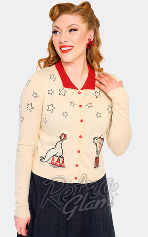 Voodoo Vixen Embroidered Circus Cardigan Voodoo Vixen Embroidered Circus Cardigan
