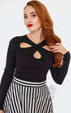 Voodoo Vixen Crossover Long Sleeve Top detail Voodoo Vixen Crossover Long Sleeve Top detail