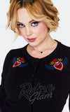 Jawbreaker Flying Love Cardigan detail Jawbreaker Flying Love Cardigan detail