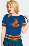 Voodoo Vixen Foxy Knit Pullover Top 70s Voodoo Vixen Foxy Knit Pullover Top 70s