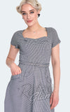 Voodoo Vixen Houndstooth 50's Flare Dress pinup Voodoo Vixen Houndstooth 50's Flare Dress pinup