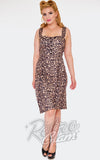 Voodoo Vixen Leopard Print Faux Wrap Dress