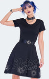 Jawbreaker Black Embroidered Moon Dress detail Jawbreaker Black Embroidered Moon Dress detail
