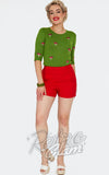 Voodoo Vixen Snails & Mushrooms Knit Top in Green pinup Voodoo Vixen Snails & Mushrooms Knit Top in Green pinup
