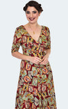 Voodoo Vixen Scattered Tarot Midi Dress cards Voodoo Vixen Scattered Tarot Midi Dress cards