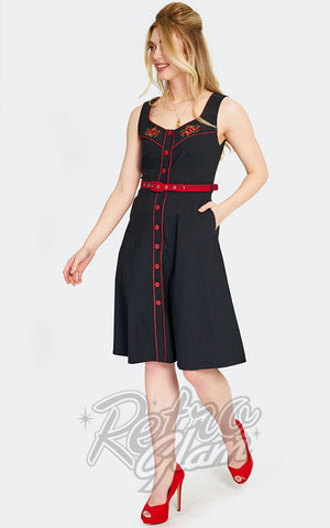 Voodoo Vixen Western Rose Dress Voodoo Vixen Western Rose Dress