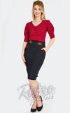 Voodoo Vixen Western Rose Pencil Skirt Voodoo Vixen Western Rose Pencil Skirt