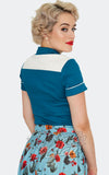 Voodoo Vixen Cactus Floral Western Top back Voodoo Vixen Cactus Floral Western Top back